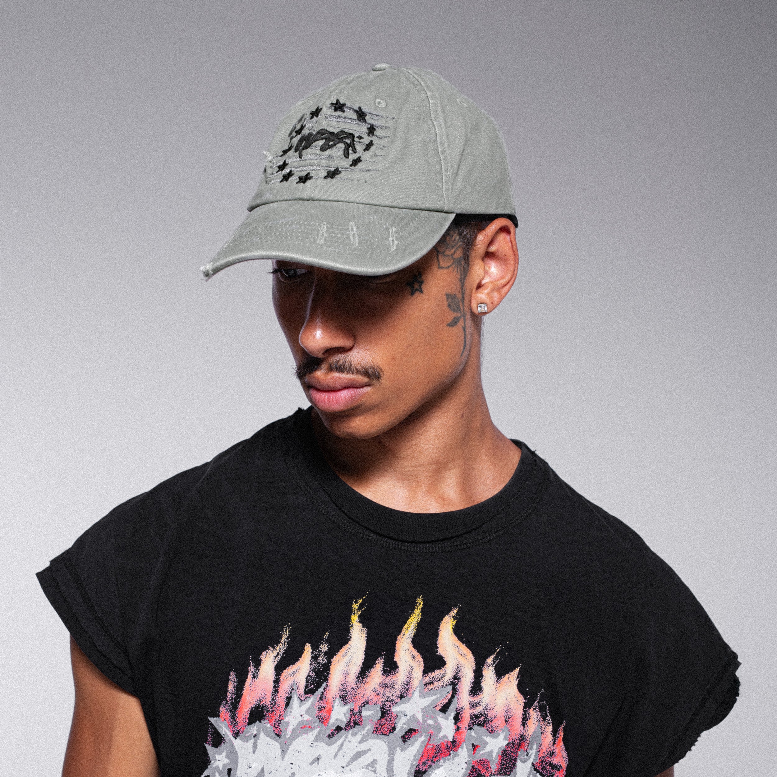CASQUETTE BASEBALL "FLAG" - VERT - Image 2